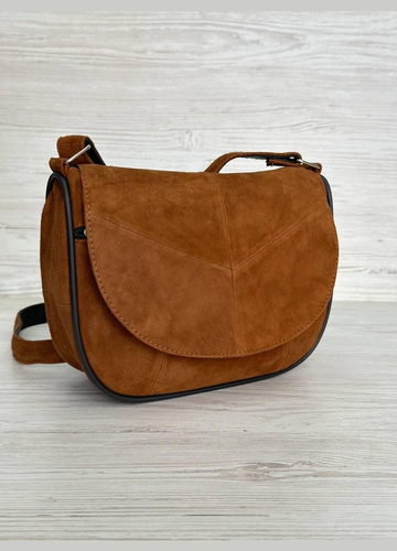 Сумка жіноча коричнева натуральна замша 103100